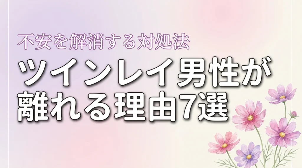 ツインレイ男性が急に冷たくなる・離れる・逃げる理由7選！不安を解消する対処法