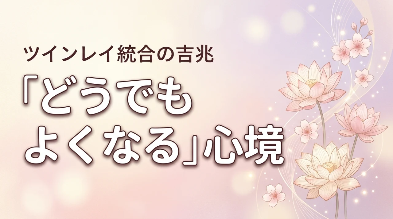 もう終わり?ツインレイのサイレント期間にどうでもよくなるのは、統合が近い吉兆です