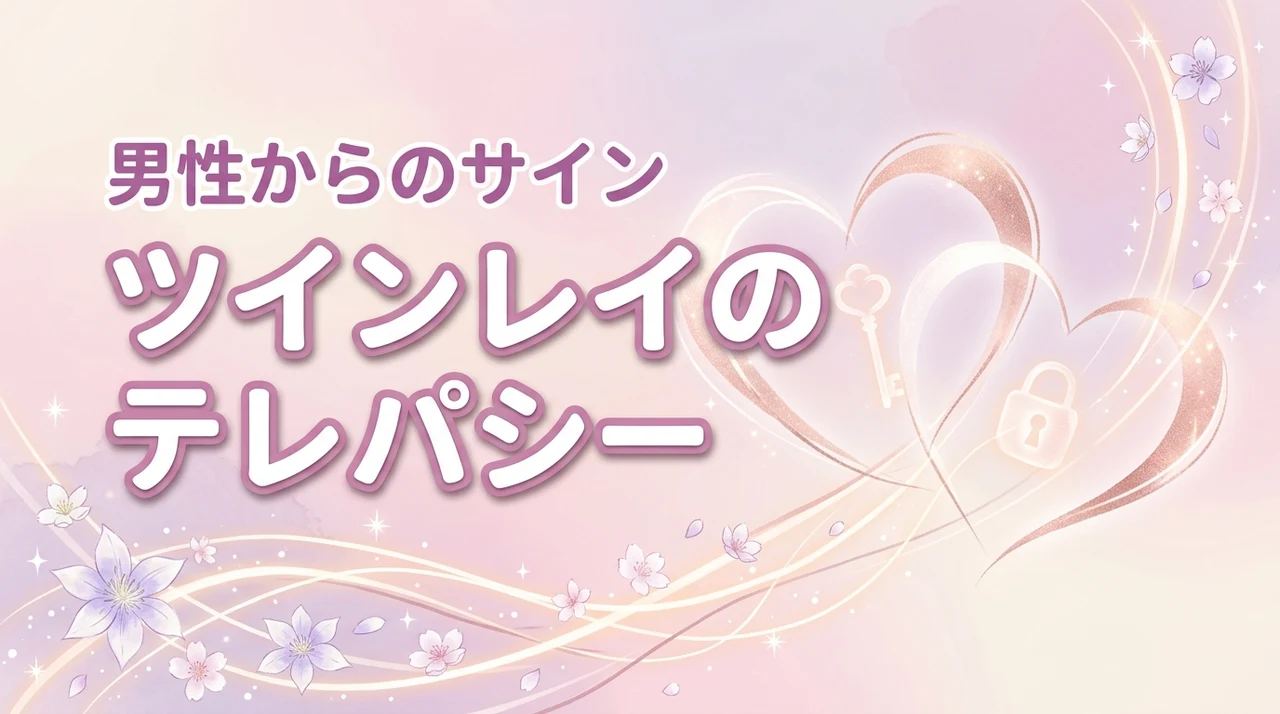 ツインレイ男性から届くテレパシーのサイン7選本物か妄想かを見分ける方法（記事のアイキャッチ画像）